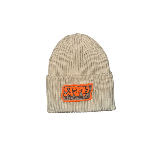 Beanies cream / orange patch